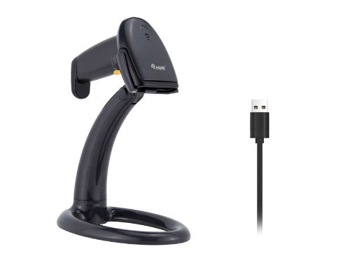 Equip USB 1D Barcode Scanner, with Stand