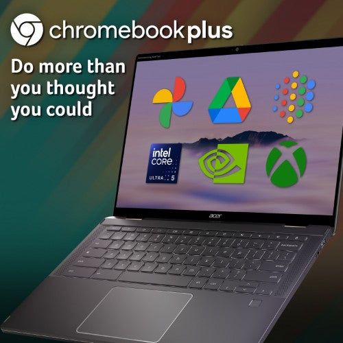 Acer Chromebook CP714-1HN-5719 Intel Core Ultra 5 115U 35.6 cm (14") Touchscreen WUXGA 8 GB LPDDR5-SDRAM 512 GB SSD Wi-Fi 6 (802.11ax) ChromeOS Grey