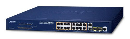 PLANET FGSW-1816HPS network switch Managed L2 Fast Ethernet (10/100) Power over Ethernet (PoE) Blue