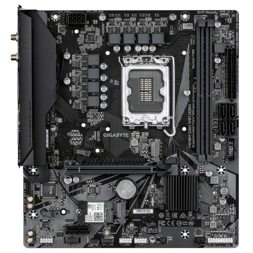 GIGABYTE H610M D3H WIFI DDR4 Motherboard - Supports 14th Gen. Intel Core CPUs, 6+1+1 phases VRM, up to 3200MHz DDR4, 2xPCIe 3.0 M.2, WIFI 5, 1GbE LAN, USB 3.2 Gen 1