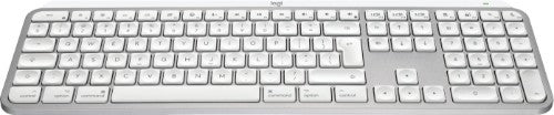 Logitech Master MX Keys S for Mac keyboard Office RF Wireless + Bluetooth QWERTY US International Aluminium, White