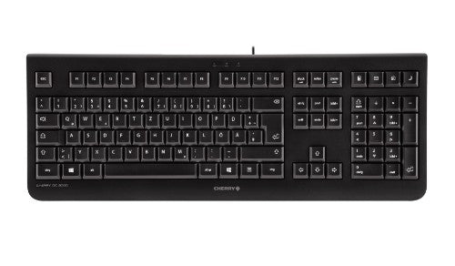 CHERRY DC 2000 keyboard Mouse included Universal USB AZERTY Belgian Black