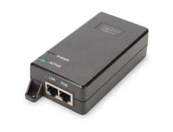 Digitus Gigabit Ethernet PoE+ injector, 802.3at, 30 W
