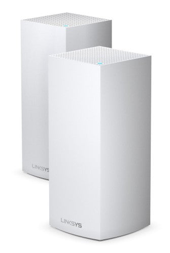 Linksys Velop Whole Home Intelligent Mesh WiFi 6 (AX4200) System, Tri-Band, 2-pack wireless router Gigabit Ethernet Tri-band (2.4 GHz / 5 GHz / 5 GHz) White