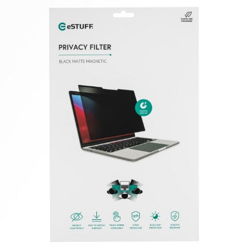 eSTUFF GLBM15351204 display privacy filter 39.6 cm (15.6") Laptop Frameless display privacy filter