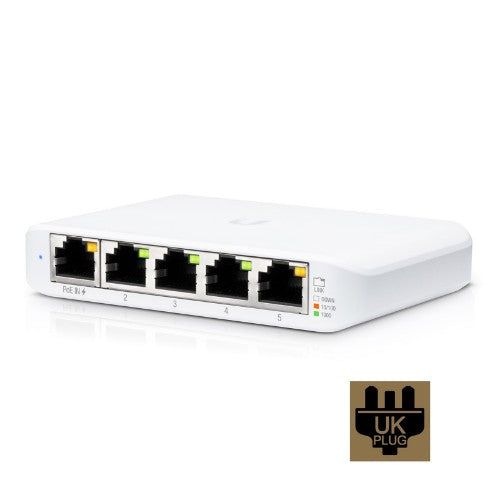 Ubiquiti Flex Mini Managed L2 Gigabit Ethernet (10/100/1000) Power over Ethernet (PoE) White