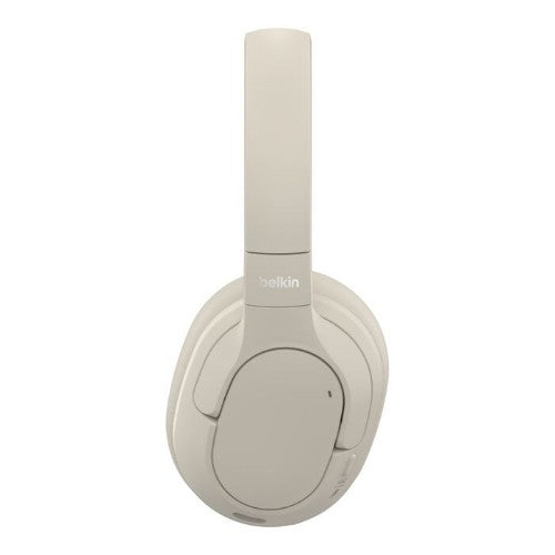 Belkin AUD008HQSA headphones/headset Wireless Head-band Calls/Music USB Type-C Bluetooth Sand