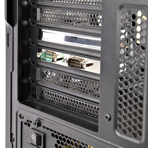 StarTech.com 2-Port PCI Express Serial Card, Dual Port PCIe to RS232 (DB9) Serial Card, 16C1050 UART, Standard or Low Profile Brackets, COM Retention, For Windows & Linux