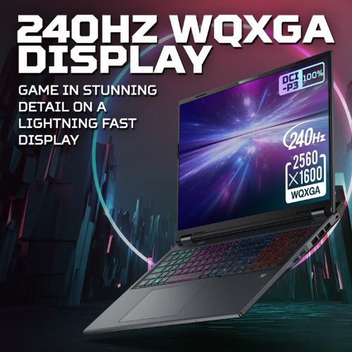 Acer Predator Helios Neo 18 AI (PHN18-72) Intel Ultra 9, 16GB, 1TB SSD, RTX5070Ti, 18" WQXGA, Windows 11 Gaming Notebook