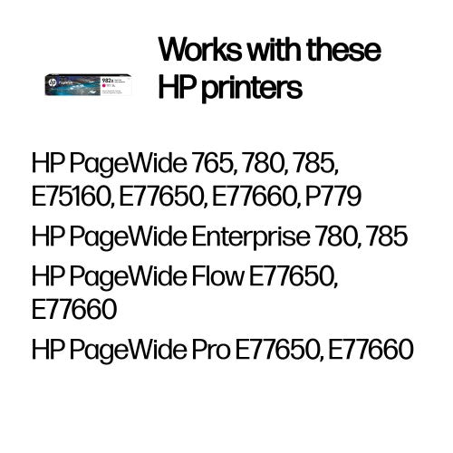 HP T0B28A/982X Ink cartridge magenta, 16K pages ISO/IEC 24711 116ml for HP PageWide 765