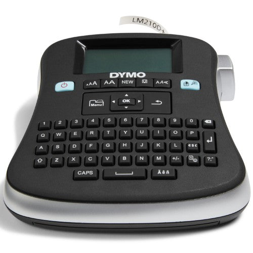 DYMO LabelManager 210D+ Handheld Label Maker Kit | QWERTY Keyboard | with 12mm Black on White D1 Labels & Carrying Case