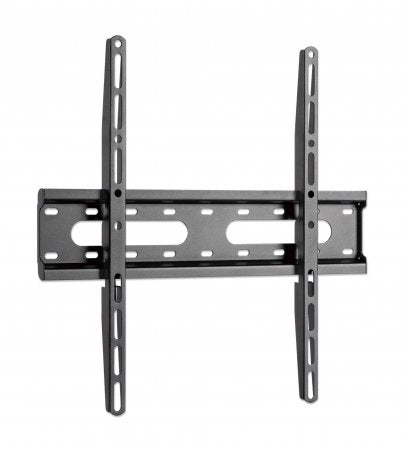 Manhattan Wall Mount for TV & Monitors (Fixed Low Profile), For screens 32" to 55", VESA compatability: all between 75x75mm and 400x400mm - check the dimensions of the four mounting holes on back of screen to ensure it fits, Max 45kg, Black, Bracket