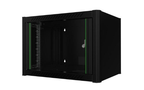 Lanview RWM07U45BL rack cabinet 7U Wall mounted rack Black