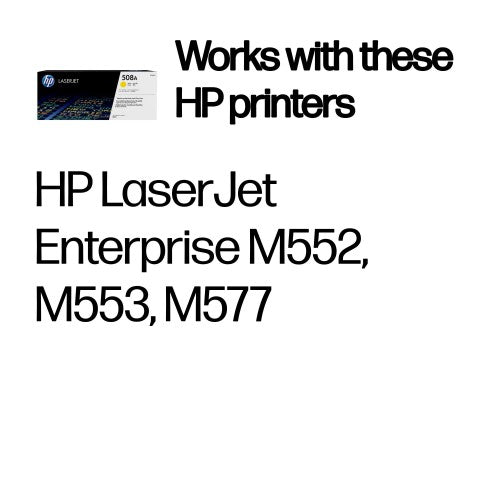 HP CF362A/508A Toner cartridge yellow, 5K pages ISO/IEC 19798 for HP CLJ M 552