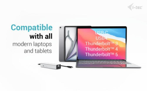 i-tec Metal USB-C Charging HUB 5port with USB-C video 8K + Power Delivery 85W