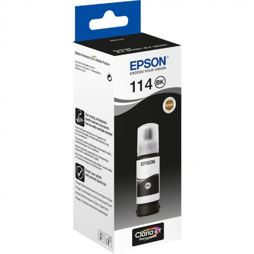 Epson C13T07A140/114 Ink bottle black pigmented, 6.7K pages 2300 Photos 70ml for Epson ET-8500