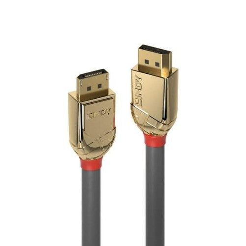 Lindy 1m DisplayPort 1.4 Cable, Gold Line
