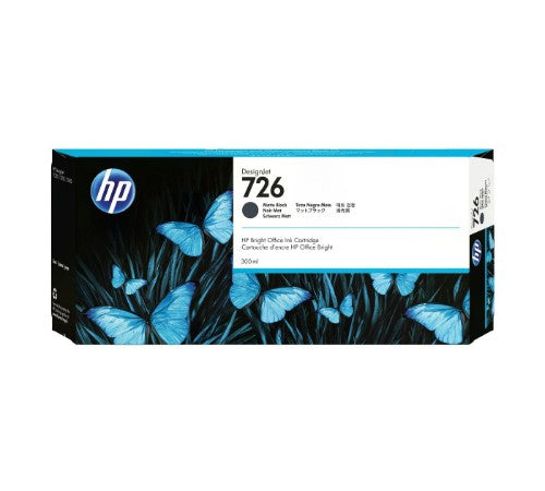 HP CH575A/726 Ink cartridge black matt 300ml for HP DesignJet T 1200/1300