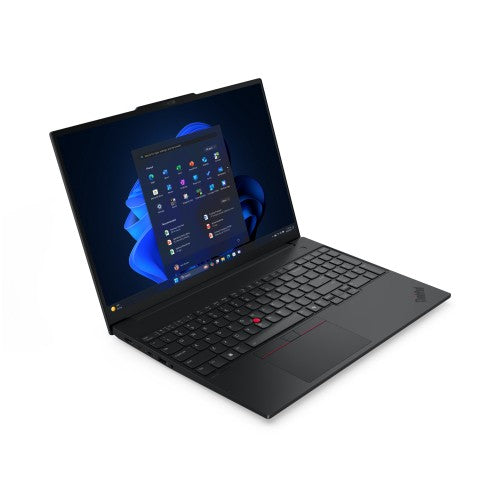 Lenovo ThinkPad E16 Gen 3 (Intel) Intel Core Ultra 7 255H Laptop 40.6 cm (16") WUXGA 16 GB DDR5-SDRAM 512 GB SSD Wi-Fi 6E (802.11ax) Windows 11 Pro UK English Black