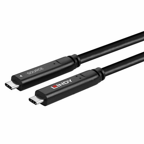 Lindy 8m USB 3.2 Gen 1 and DP 1.4 Type C Hybrid Cable