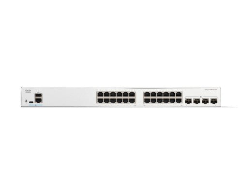 Cisco Catalyst 1300-24T-4X Managed Switch, 24 Port GE, 4x10GE SFP+, Limited Lifetime Protection (C1300-24T-4X)