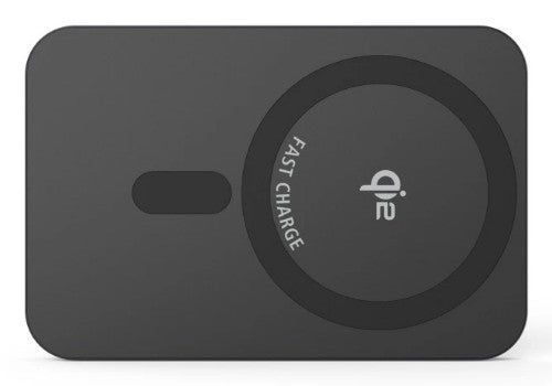 Hama Qi2 Wireless Power Pack, 10000 mAh, Magnetic, Inductive Charging, anthracite