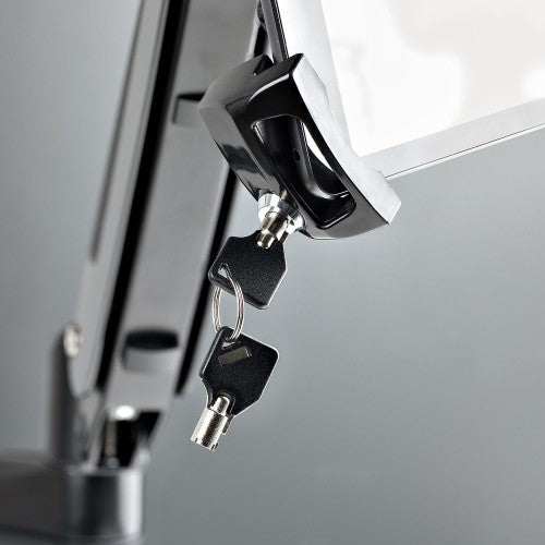 StarTech.com VESA Mount Adapter for Tablets 7.9 to 12.5in - Up to 2kg (4.4lb) - 75x75/100x100 VESA Patterns - Universal Anti-Theft Tablet VESA Mount Clamp - Secure Tablet Mount - Black
