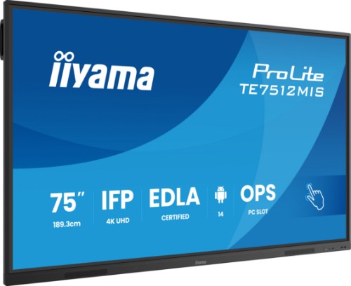 iiyama 75" Interactive 4K UHD Touchscreen elevating interactive collaboration