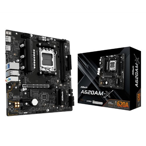 Asrock A620AM-X motherboard AMD A620 Socket AM5 micro ATX