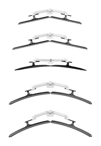 Neomounts DS65S-950WH2 Monitor arm 24-34" - gas spring - Topfix - multi-adjustable - 180°-stop