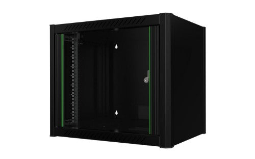 Lanview RWM09U45BL rack cabinet 9U Wall mounted rack Black