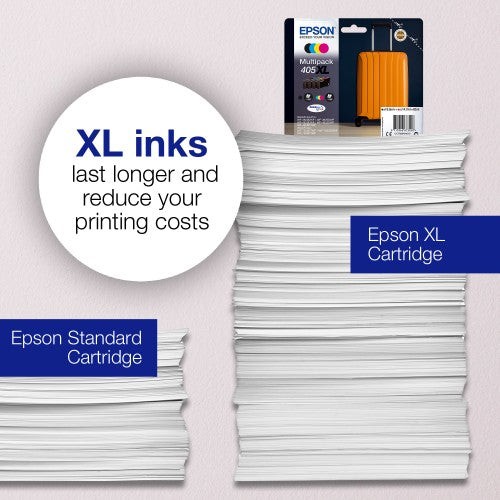 Epson C13T05G44010/405 Ink cartridge yellow, 300 pages 5.4ml for Epson WF-3820/7830