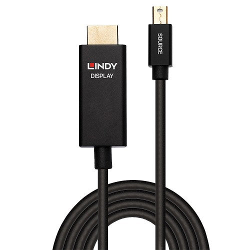 Lindy 1m Active Mini DisplayPort to HDMI Cable with HDR