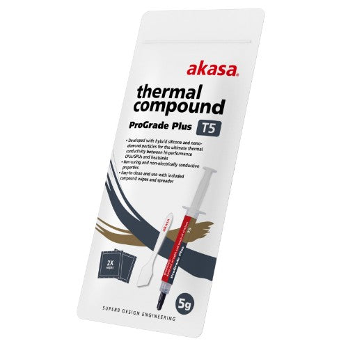 Akasa T5 Pro-Grade+ heat sink compound Thermal paste 5.2 W/m·K 5 g