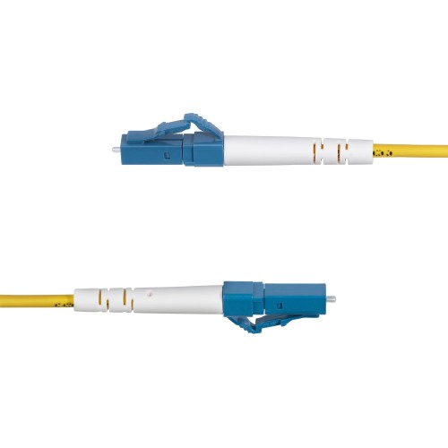StarTech.com 3m (9.8ft) LC to LC (UPC) OS2 Single Mode Simplex Fiber Optic Cable, 9/125µm, 40G/100G, Bend Insensitive, Low Insertion Loss - LSZH Fiber Jumper Cord