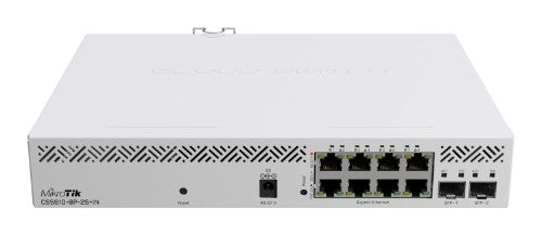Mikrotik CSS610-8P-2S+IN network switch Managed Gigabit Ethernet (10/100/1000) Power over Ethernet (PoE) White