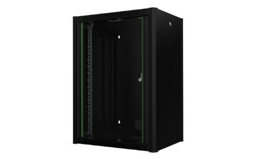 Lanview RWP16U45BL rack cabinet 16U Wall mounted rack Black