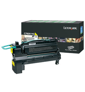 Lexmark C792X1YG Toner cartridge yellow extra High-Capacity return program, 20K pages ISO/IEC 19798 for Lexmark C 792/X 792