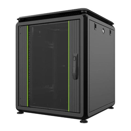 Lanview RDL12U66BL rack cabinet 12U Freestanding rack Black