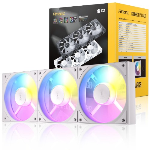 Antec C120 ARGB Computer case Fan 12 cm White 3 pc(s)