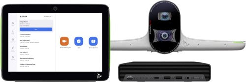 HP Poly Poly Studio Large Room Bundle for Zoom Rooms: Studio E70 Smart Camera and HP PC w/TC10 (ABU)