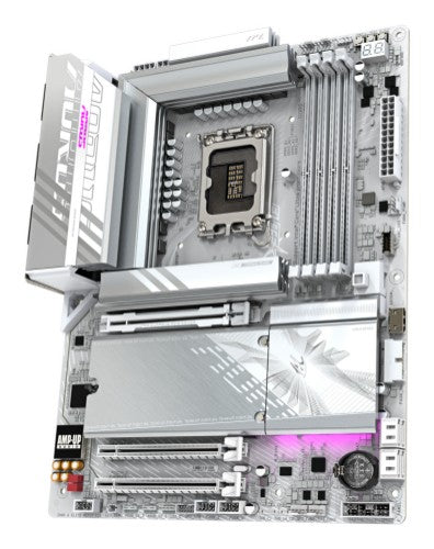 GIGABYTE Z890 AORUS ELITE WIFI7 ICE Motherboard - Supports Intel Core Ultra (Series 2) CPUs, 16+1+2 phases VRM, up to 8800MHz DDR5 (OC), 1xPCIe 5.0 + 3xPCIe 4.0, Wi-Fi 7, 2.5GbE LAN, Thunderbolt 4
