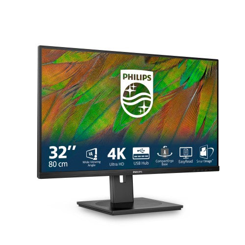 Philips 3000 series 32B1N3800/00 computer monitor 81.3 cm (32") 3840 x 2160 pixels 4K Ultra HD LCD Black
