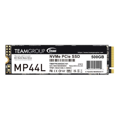 Team Group MP44L TM8FPK500G0C101 internal solid state drive 500 GB M.2 PCI Express 4.0 NVMe SLC