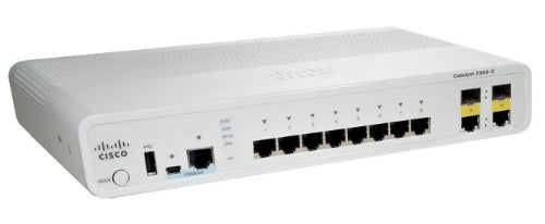 Cisco Catalyst WS-C2960C-8TC-L Managed L2 Fast Ethernet (10/100) White