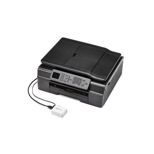StarTech.com 1 Port USB Wireless N Network Print Server with 10/100 Mbps Ethernet Port - 802.11 b/g/n - TAA