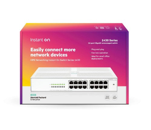 HPE Aruba Networking Networking Instant On Switch 16p Gigabit 1430