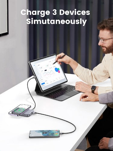 Ugreen 10000mAh Mini Powerbank Wireless 20W with MagSafe grey