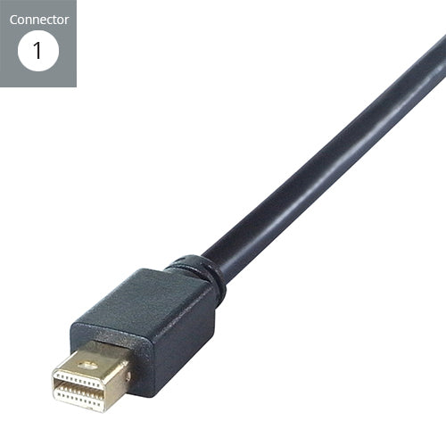 connektgear Mini DisplayPort to VGA Active Adapter - Male to Female (Mini DP Source)