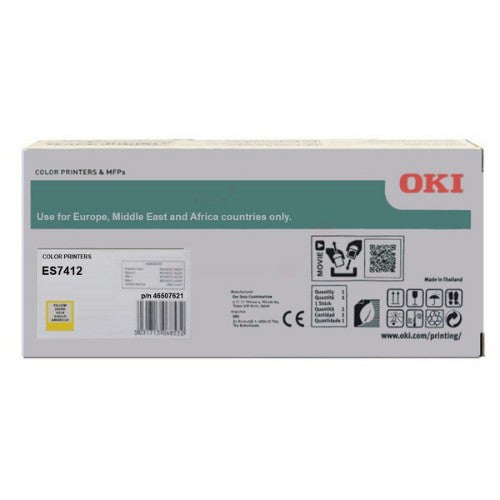 OKI 46507621 Toner-kit yellow, 11.5K pages for OKI ES 7412